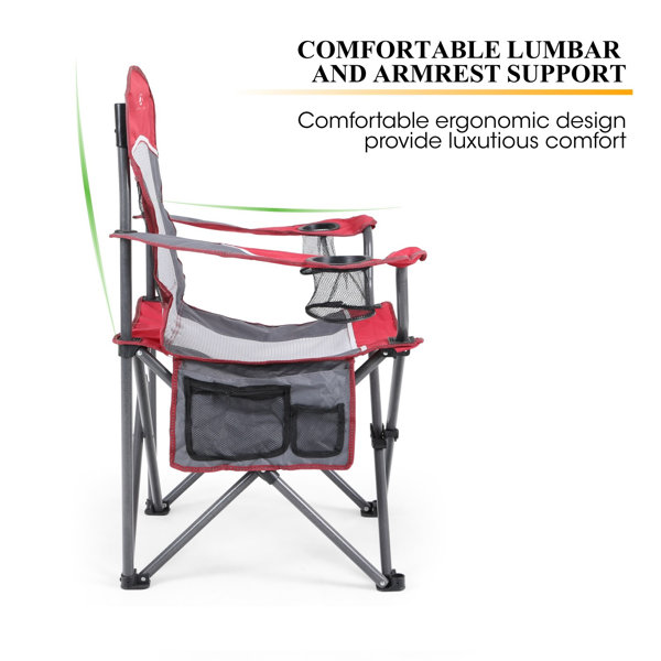 Alpha Camp Mesh Folding Camping Chair & Reviews Wayfair